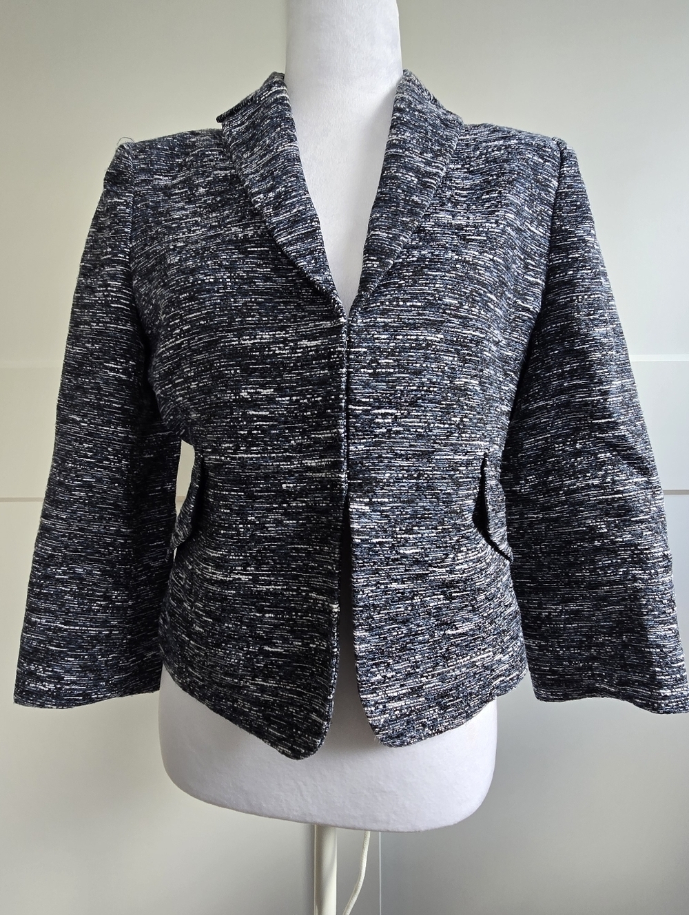 Banana Republic Womens Blue And White Blazer Size 6